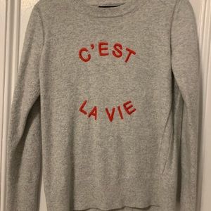 C’est La Vie Wool Banana Republic Sweater - Gray M